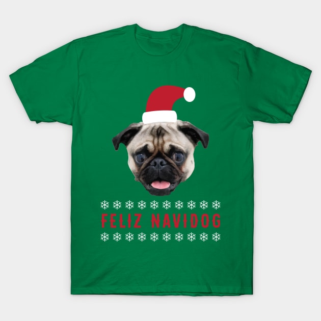 Feliz Navidog T-Shirt by zubiacreative